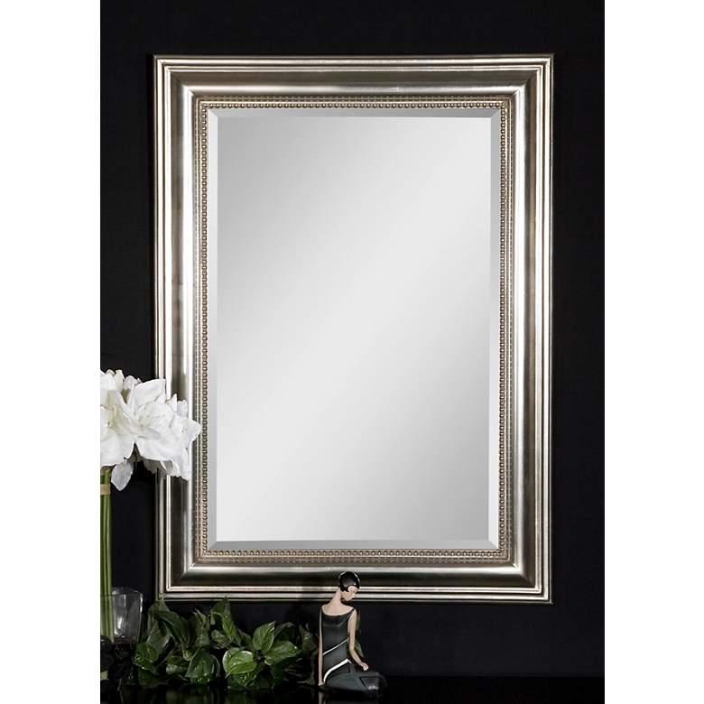 Image 7 Stuart Silver Leaf 26 3/4" x 36 3/4" Wall Mirrors Set of 2 more views