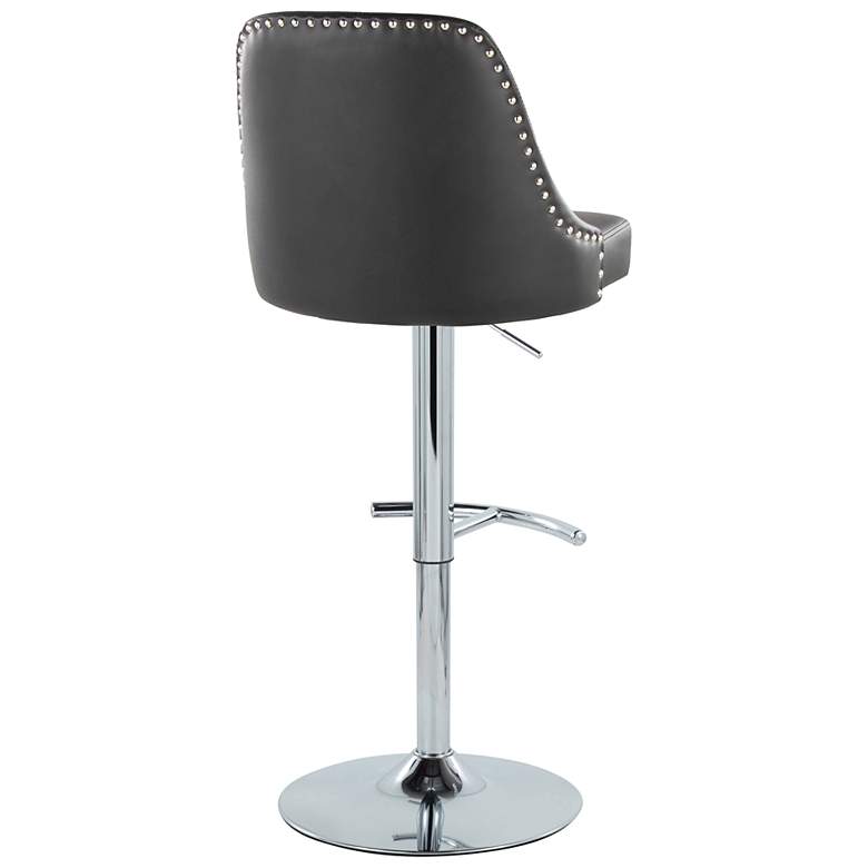 Image 5 Studded Marcel Black Adjustable Swivel Bar Stools Set of 2 more views