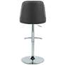 6_Studded Marcel Black Adjustable Swivel Bar Stools Set of 2 more views