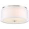 Studio 5 16" Wide Polished Nickel Drum Ceiling Light