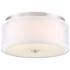 Studio 5 16" Wide Polished Nickel Drum Ceiling Light