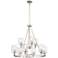 Studio 5 32" Wide Polished Nickel 9-Light 2-Tier Chandelier