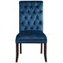 Studio 55 Dillan 21 1/2" Wide Blue Tufted Dining Chairs Set of 2 in scene