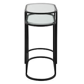 Image5 of Studio 55 Evie 24" Wide Black Nesting Tables Set of 2 more views