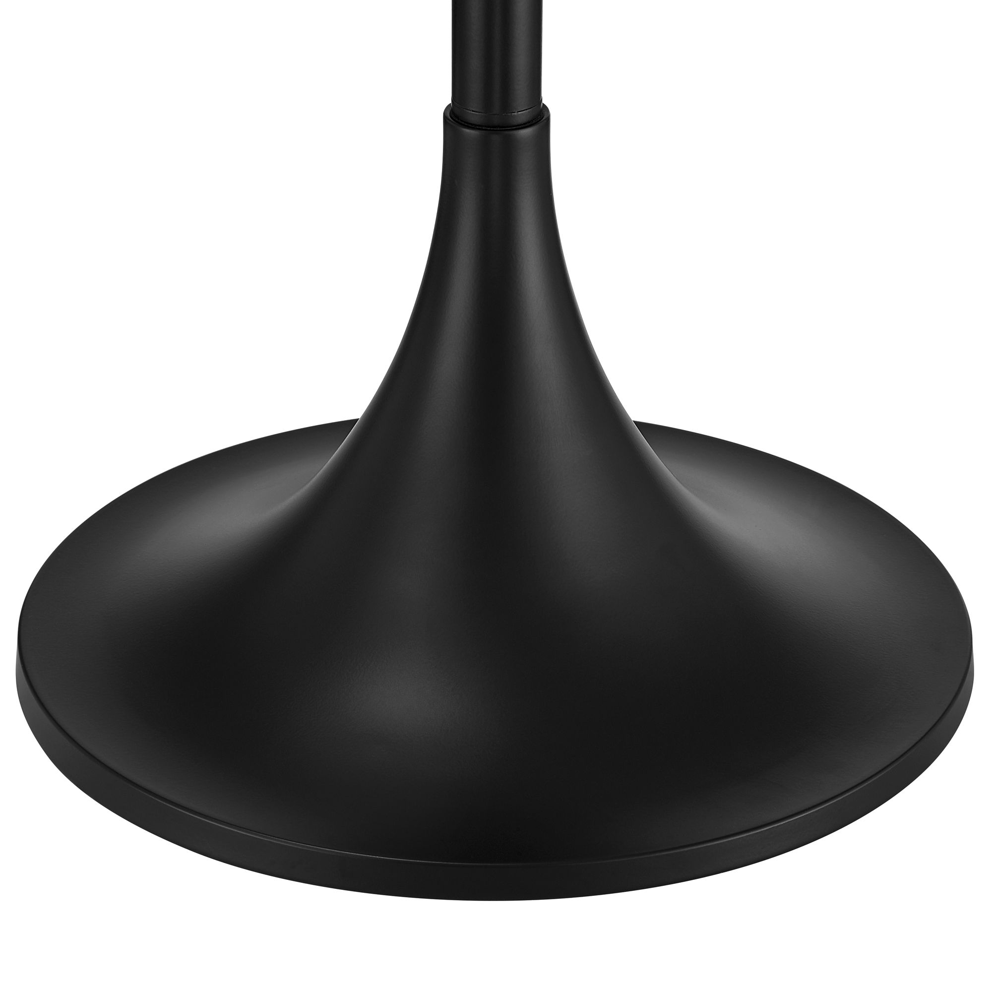 Image 3 Studio 55 Mesita 24" End Table White Marble Top with Black Finish Base more views