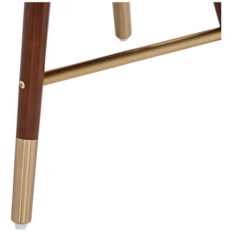Image 4 Studio 55 Parker 26" Modern Backless White and Gold Counter Stool more views