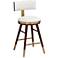 Studio 55 Parker 27 3/4" High Modern White Leather Counter Stool