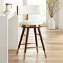 2_Studio 55 Parker 27 3/4" High Modern White Leather Counter Stool