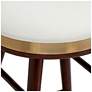 5_Studio 55 Parker 27 3/4" High Modern White Leather Counter Stool more views