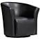 Studio 55 Rocket Rivera Black Swivel Accent Chair