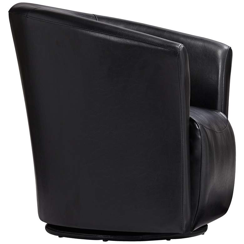 Image 6 Studio 55 Rocket Rivera Black Swivel Accent Chair more views