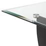3_Studio 55D Airfoil 24" Wide Modern Black and Gold Glass End Table more views