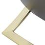5_Studio 55D Airfoil 24" Wide Modern Black and Gold Glass End Table more views