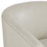 4_Studio 55D Barrel 30 3/4" Wide Creme Faux Leather Swivel Chair more views