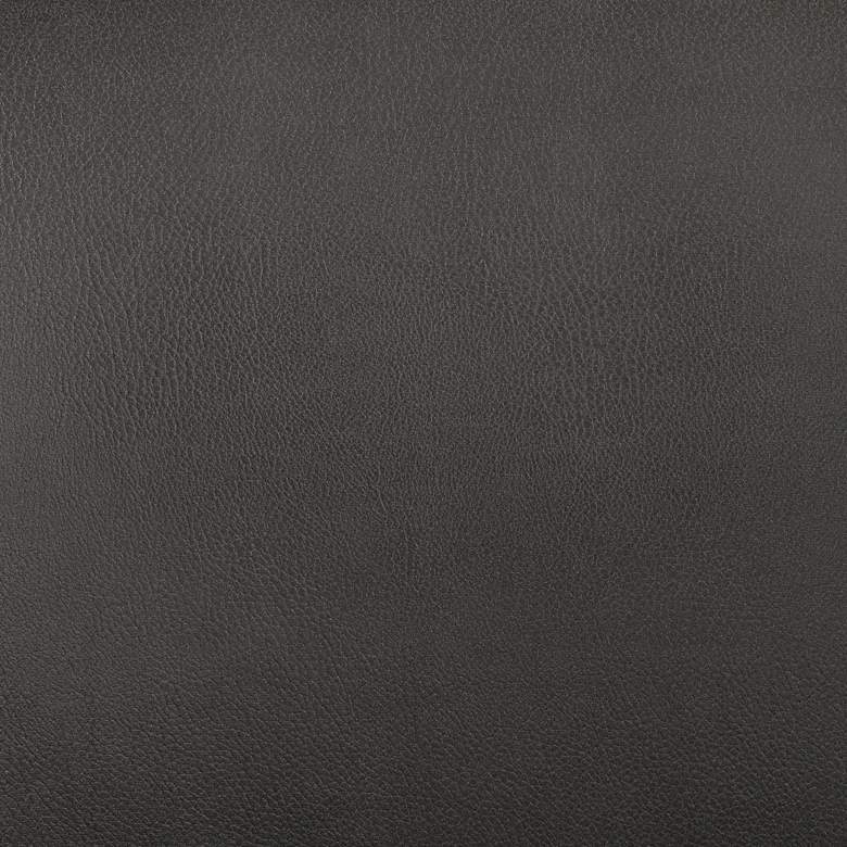 Image 4 Studio 55D Barrel 30 3/4" Wide Dark Gray Faux Leather Swivel Chair more views