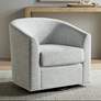 2_Studio 55D Barrel 30 3/4" Wide Gray Fabric Swivel Chair