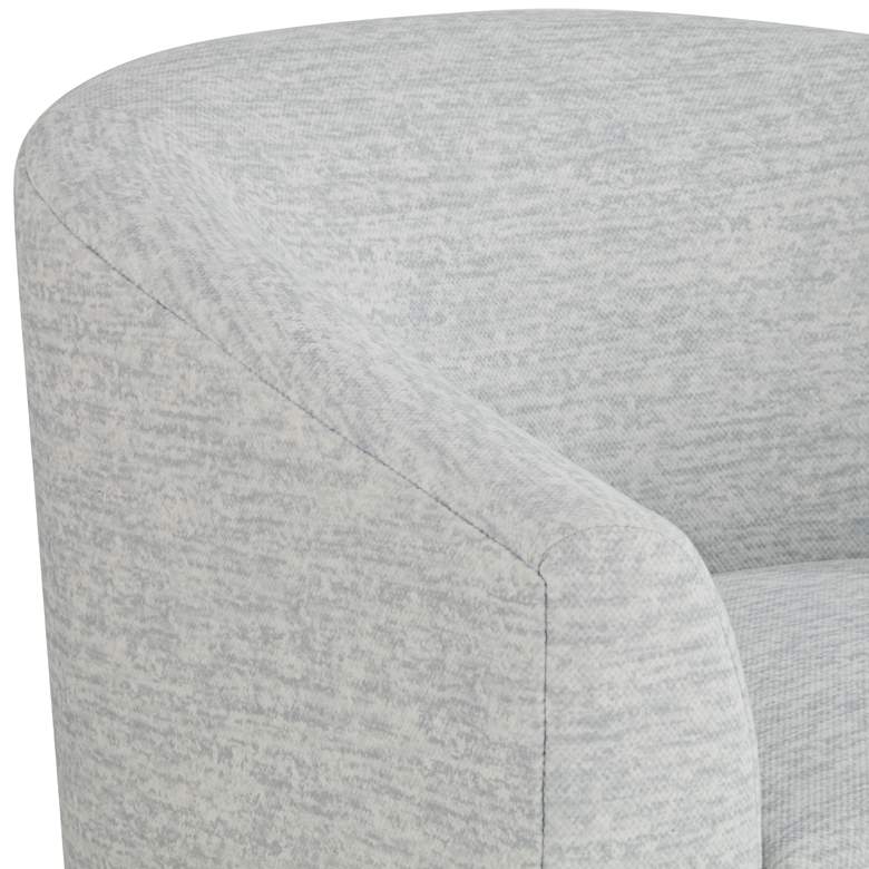 Image 5 Studio 55D Barrel 30 3/4" Wide Gray Fabric Swivel Chair more views