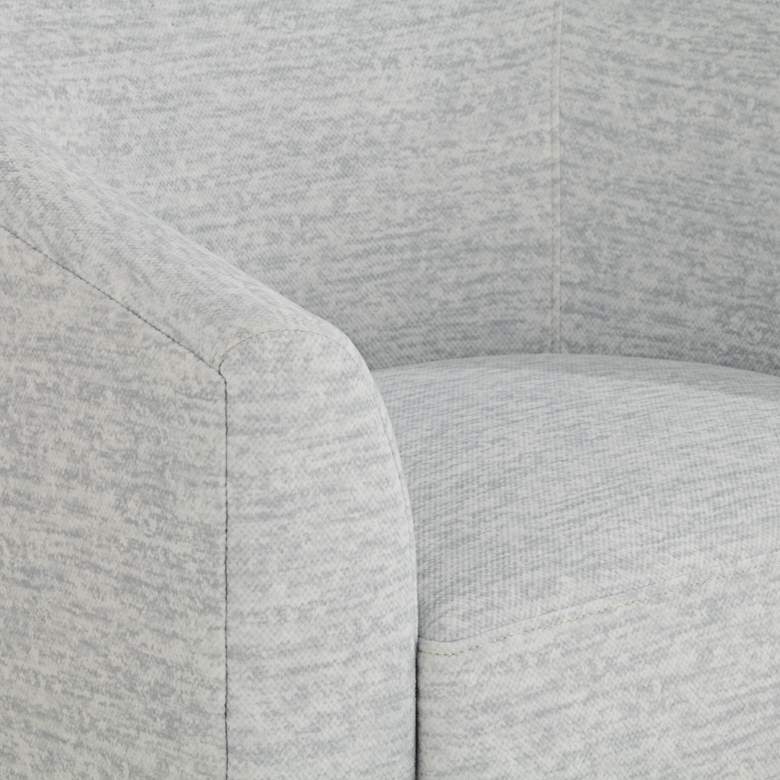 Image 6 Studio 55D Barrel 30 3/4" Wide Gray Fabric Swivel Chair more views