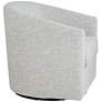Studio 55D Barrel 30 3/4" Wide Gray Fabric Swivel Chair in scene