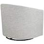 Studio 55D Barrel 30 3/4" Wide Gray Fabric Swivel Chair in scene