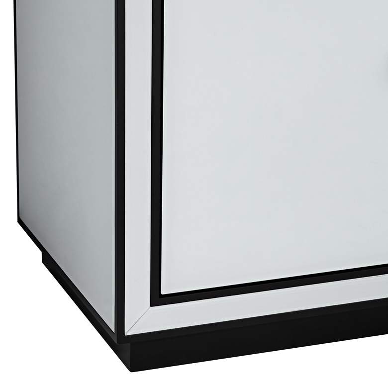 Image 5 Studio 55D Biscaya 31 1/2" White Reverse Painted Glass Accent Chest more views
