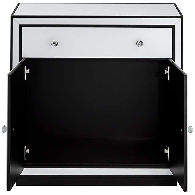 Image 7 Studio 55D Biscaya 31 1/2" White Reverse Painted Glass Accent Chest more views