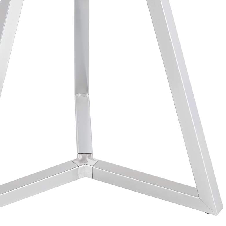 Image 4 Studio 55D Carrie 16 1/2" Wide Modern Glass and Chrome End Table more views