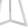 4_Studio 55D Carrie 16 1/2" Wide Modern Glass and Chrome End Table more views