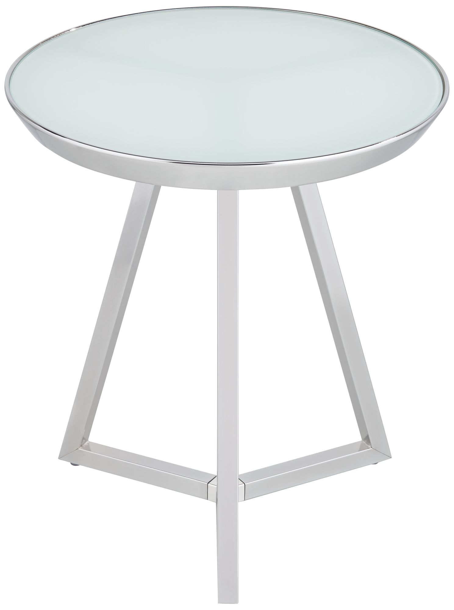 Image 5 Studio 55D Carrie 18 1/4" High Modern Glass and Chrome End Table more views