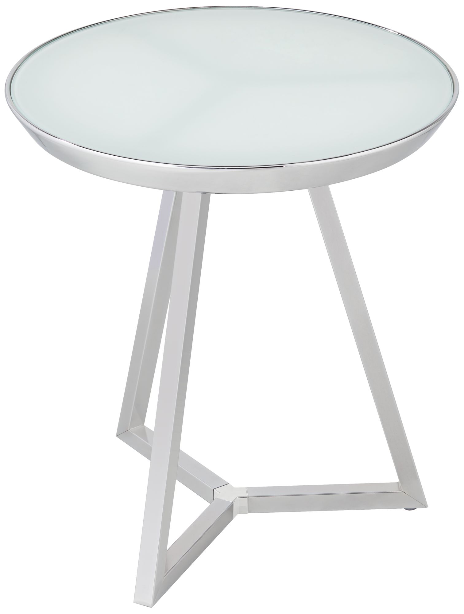 Image 6 Studio 55D Carrie 18 1/4" High Modern Glass and Chrome End Table more views