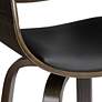 5_Studio 55D Carson 23 1/2" Black and Gray Swivel Modern Counter Stool more views