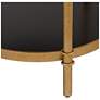 4_Studio 55D Cason 18 3/4" Wide Black and Gold Round 3-Tier Side Table more views