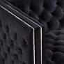 4_Studio 55D City 88 1/2" Wide Modern Black Velvet Tufted Sofa more views