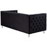 Studio 55D City 88 1/2" Wide Modern Black Velvet Tufted Sofa in scene