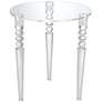 2_Studio 55D Emily 17 3/4" Wide Clear Acrylic Modern Tripod Side Table
