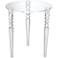 Studio 55D Emily 17 3/4" Wide Clear Acrylic Modern Tripod Side Table