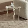 1_Studio 55D Emily 17 3/4" Wide Clear Acrylic Modern Tripod Side Table