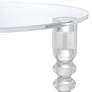 3_Studio 55D Emily 17 3/4" Wide Clear Acrylic Modern Tripod Side Table more views