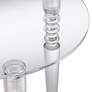 5_Studio 55D Emily 17 3/4" Wide Clear Acrylic Modern Tripod Side Table more views