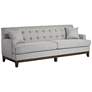 3_Studio 55D Kai 82 3/4" Wide Light Gray Herringbone Tufted Sofa
