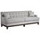 Studio 55D Kai 82 3/4" Wide Light Gray Herringbone Tufted Sofa