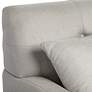 7_Studio 55D Kai 82 3/4" Wide Light Gray Herringbone Tufted Sofa more views