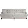 Studio 55D Kai 82 3/4" Wide Light Gray Herringbone Tufted Sofa in scene