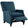 7_Studio 55D Katy 29" Wide Blue Linen Push Back Recliner Chair more views