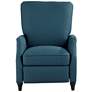 Studio 55D Katy 29" Wide Blue Linen Push Back Recliner Chair