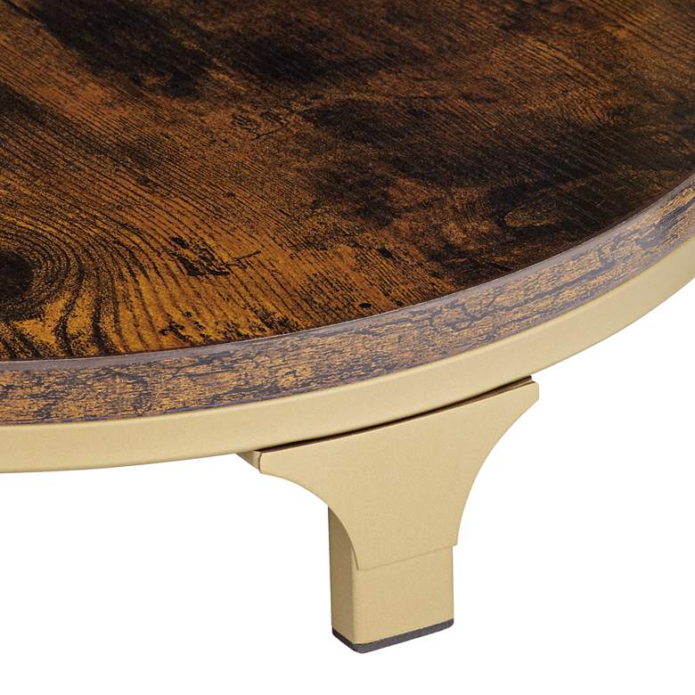 Image 5 Studio 55D Keanu 15 1/4" Wide Light Bronze 3 Tier Side Table more views