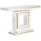 Studio 55D Laila 48" Wide Gold-Trimmed Mirrored Console Table