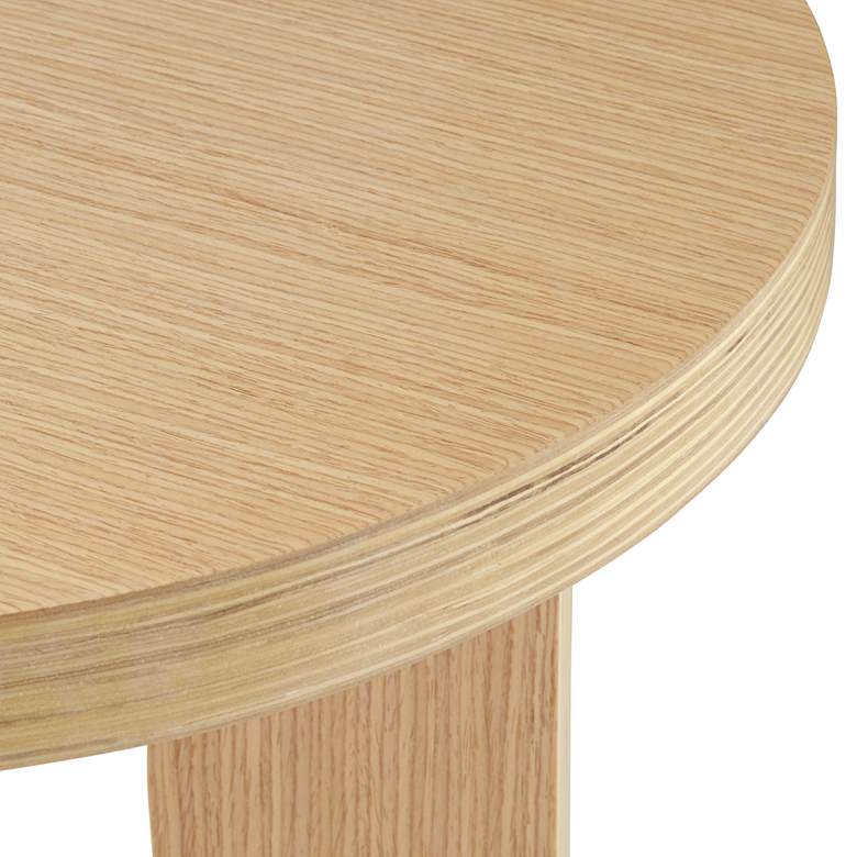 Image 3 Studio 55D Lutebrand 19" Wide Light Wood Side Table more views