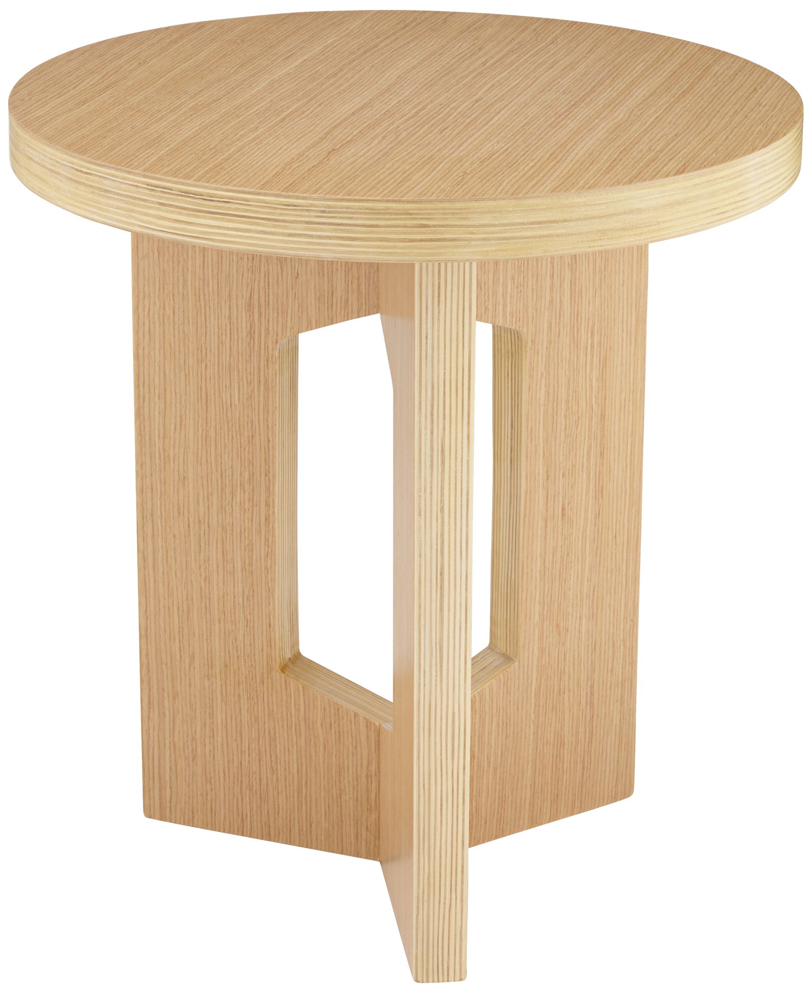 Studio 55D Lutebrand 19" Wide Light Wood Side Table