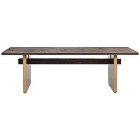 Image5 of Studio 55D Rustic Modern 94" Wide Wood Plank Dining Table more views